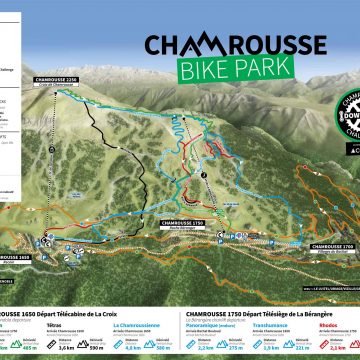 Plan du bike park de Chamrousse